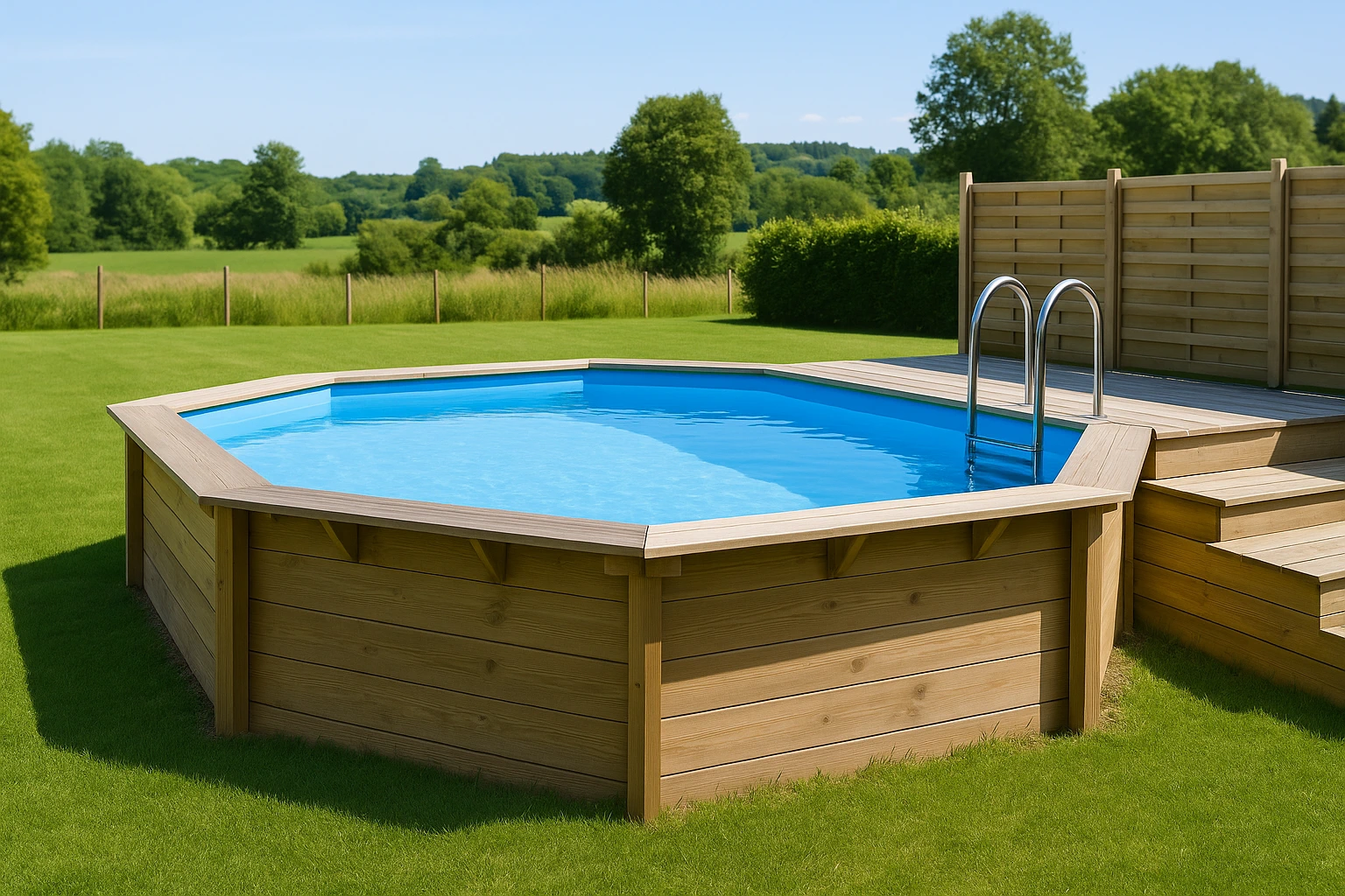 Piscine hors-sol en bois